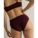 Burgundy High Panties