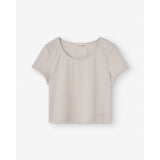 Beige Short Sleeve Top 