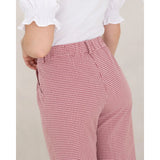 Pantalón Vichy Burdeos