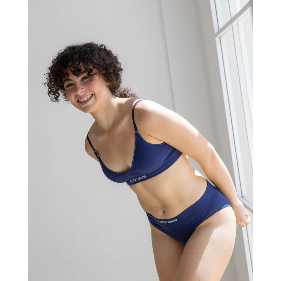 Marineblaues Bralette 